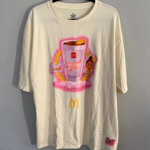 McDonald's Saweetie Cream Tee with Colorful Graphic